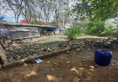 Saluran Air Kotor Bercampur Sampah Depan PT. Fonusa Agung Mulia Kawasan Industri Pancatama Cikande Saluran Air Kotor Bercampur Sampah Depan PT. Fonusa Agung Mulia Kawasan Industri Pancatama Cikande