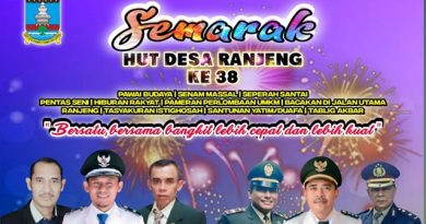 Sambut HUT Ke-38, Pemdes Ranjeng Gelar Festival dan Berbagai Perlombaan Sambut HUT Ke-38, Pemdes Ranjeng Gelar Festival dan Berbagai Perlombaan