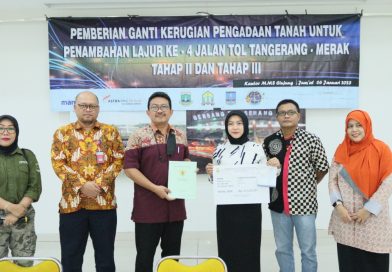 Pelaksana Pengadaan Tanah Penambahan Lajur ke-4 Jalan Tol Tangerang – Merak Tahap II dan III Bayarkan Ganti Kerugian Pelaksana Pengadaan Tanah Penambahan Lajur ke-4 Jalan Tol Tangerang – Merak Tahap II dan III Bayarkan Ganti Kerugian