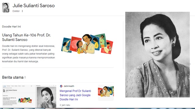 Google Doodle Hari Ini Mengenang Prof. Dr. Sulianti Saroso: Pakar Kesehatan dan Pejuang Kemerdekaan Indonesia Google Doodle Hari Ini Mengenang Prof. Dr. Sulianti Saroso: Pakar Kesehatan dan Pejuang Kemerdekaan Indonesia