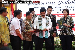 Selain Dorong Sertipikasi Aset, Menteri ATR/Kepala BPN Juga Harapkan RDTR di Provinsi Banten Segera Terbentuk Selain Dorong Sertipikasi Aset, Menteri ATR/Kepala BPN Juga Harapkan RDTR di Provinsi Banten Segera Terbentuk