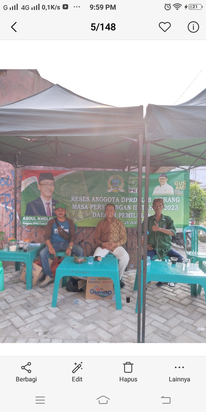 Anggota DPRD Kabupaten Serang Abdul Kholik, S. Pd, Gelar Reses Masa Sidang Ke – 3. Anggota DPRD Kabupaten Serang Abdul Kholik, S. Pd, Gelar Reses Masa Sidang Ke – 3.