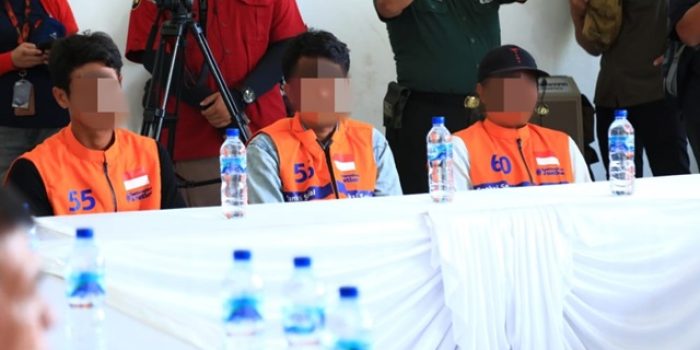 Salah satu pelaku pencurian sawit di Tanah Jawa, Simalungun, Sumatera Utara (Sumut)