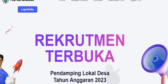Hasil Seleksi Administrasi PLD Kemendesa 2023 Telah Diumumkan