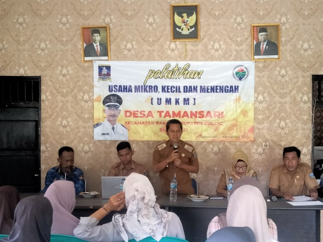 Desa Taman Sari Kecamatan Baros Kabupaten Serang Adakan Acara Pelatihan Usaha Mikro Kecil Menengah Desa Taman Sari Kecamatan Baros Kabupaten Serang Adakan Acara Pelatihan Usaha Mikro Kecil Menengah