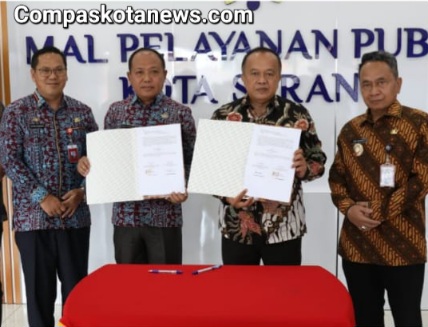 Pj Wali Kota Serang, Yedi Rahmat dan MPP DPMPTSP Kota Serang Tandatangani MoU dengan BNNP Banten dan Bapenda Provinsi Banten Agar Pelayanan Cepat, Tepat dan Aman Pj Wali Kota Serang, Yedi Rahmat dan MPP DPMPTSP Kota Serang Tandatangani MoU dengan BNNP Banten dan Bapenda Provinsi Banten Agar Pelayanan Cepat, Tepat dan Aman