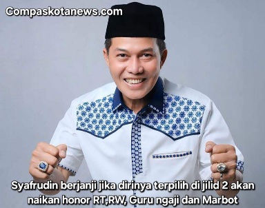 Syafrudin Dirinya Berjanji Akan Naikan Gaji RT, RW, Marbot hingga Guru Ngaji Jika Terpilih Kembali di Pilkada Kota Serang Jilid 2 Syafrudin Dirinya Berjanji Akan Naikan Gaji RT, RW, Marbot hingga Guru Ngaji Jika Terpilih Kembali di Pilkada Kota Serang Jilid 2