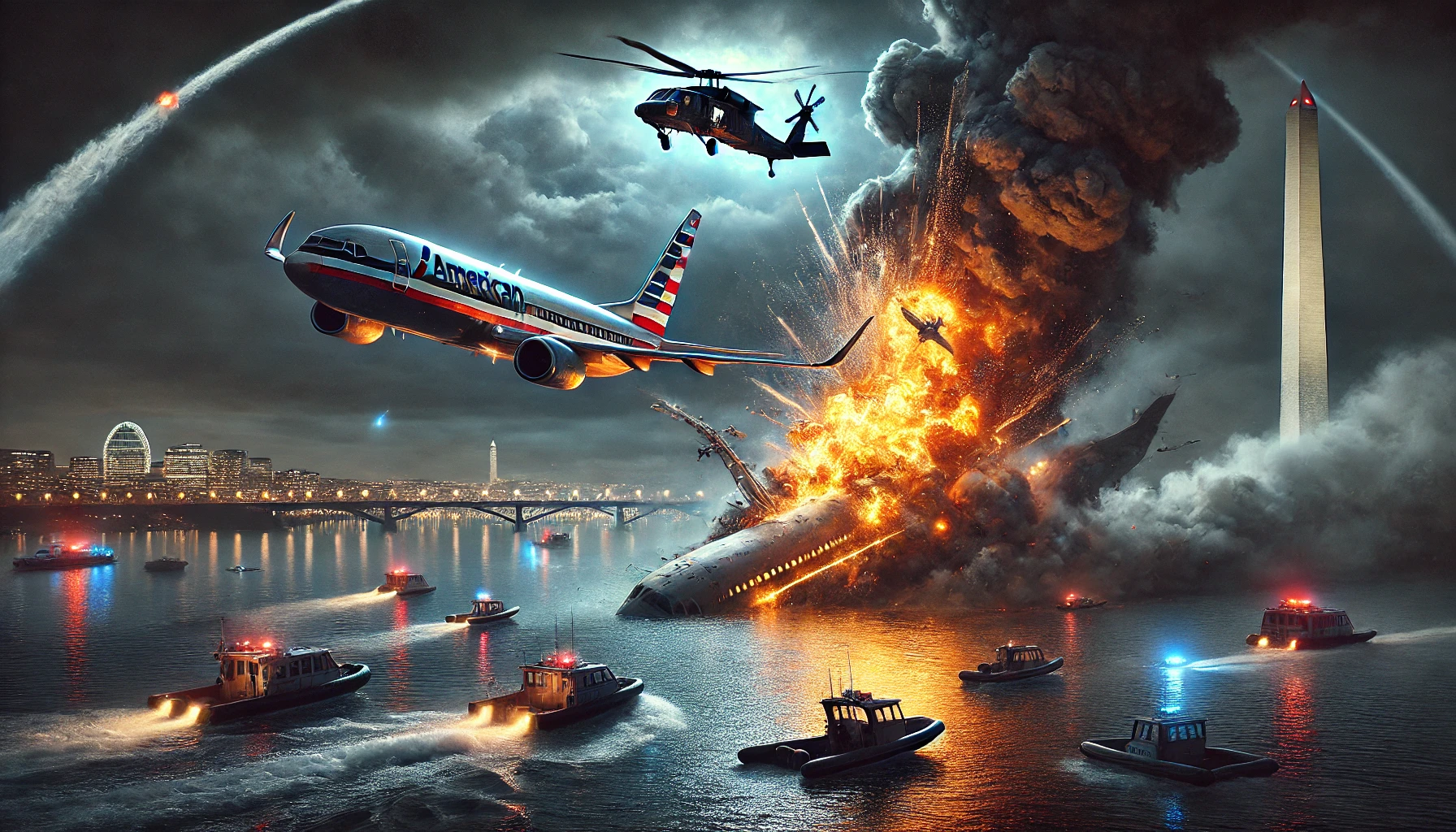 Tragedi di Langit Washington: Tabrakan Maut Pesawat American Airlines dan Helikopter Militer Tragedi di Langit Washington: Tabrakan Maut Pesawat American Airlines dan Helikopter Militer