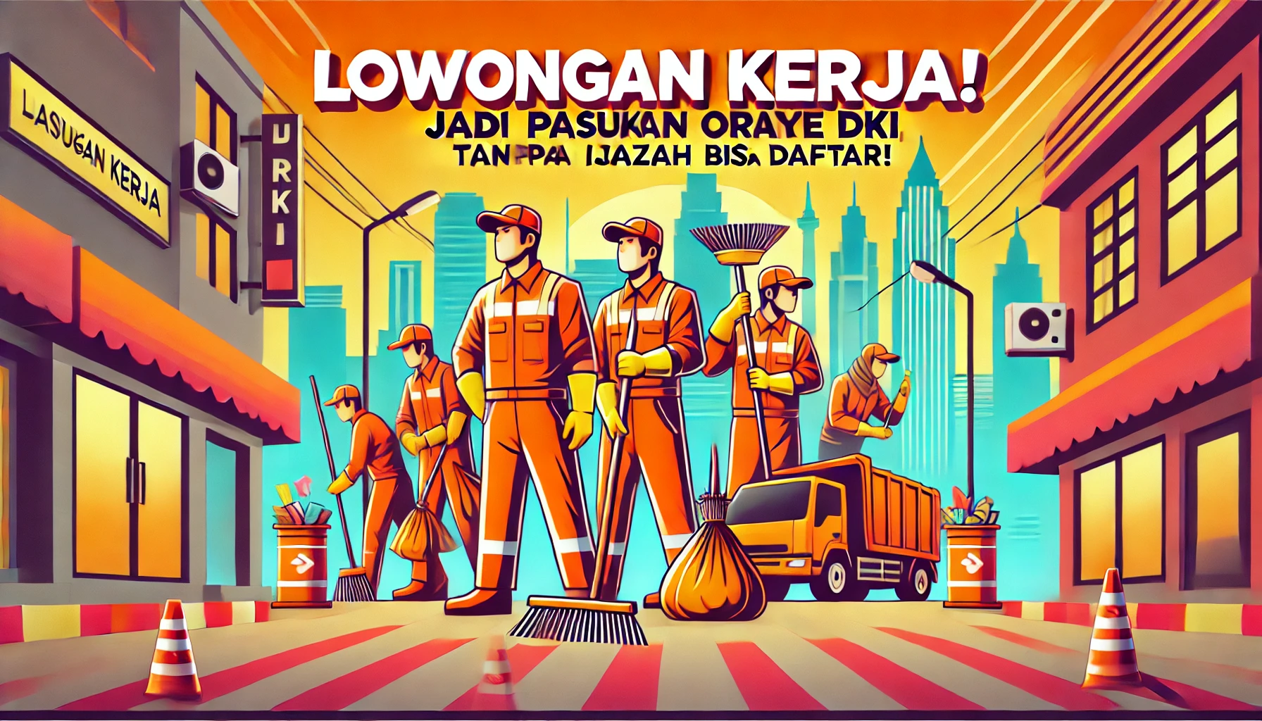 Gaji Menarik! DKI Jakarta Buka Lowongan Pasukan Oranye, Tanpa Ijazah Bisa Daftar! Gaji Menarik! DKI Jakarta Buka Lowongan Pasukan Oranye, Tanpa Ijazah Bisa Daftar!