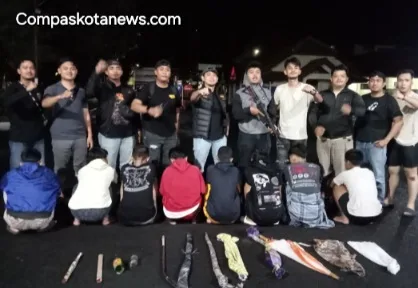 Puluhan Remaja Terlibat Tawuran Disaat Sahur, Tim Satgas Ksatria Polresta Serang Bertindak Tegas Puluhan Remaja Terlibat Tawuran Disaat Sahur, Tim Satgas Ksatria Polresta Serang Bertindak Tegas