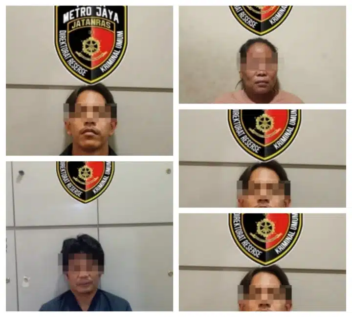 Lima Anggota Ormas GRIB Jaya Ditangkap Polisi Akibat Membakar Mobil Polisi di Depok Lima Anggota Ormas GRIB Jaya Ditangkap Polisi Akibat Membakar Mobil Polisi di Depok