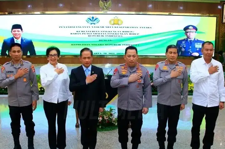 Kapolri dan Menteri LHK Teken MoU, Komitmen Bersama Tangani Pencemaran dan Kerusakan Lingkungan Kapolri dan Menteri LHK Teken MoU, Komitmen Bersama Tangani Pencemaran dan Kerusakan Lingkungan