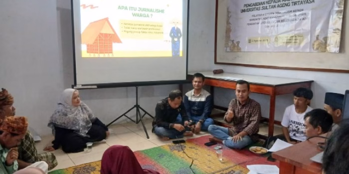 UNTIRTA Gelar Pelatihan Citizen Journalism untuk Komunitas Adat Kasepuhan Citorek