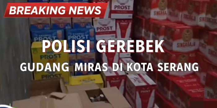 Satpol PP dan Polsek Taktakan Bongkar Gudang Miras di Kota Serang, Warga Resah