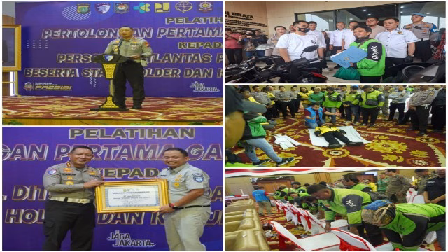 Ditlantas Polda Metro Jaya Gelar Pelatihan PPGD Bersama Stakeholder dan Komunitas Ojol Ditlantas Polda Metro Jaya Gelar Pelatihan PPGD Bersama Stakeholder dan Komunitas Ojol