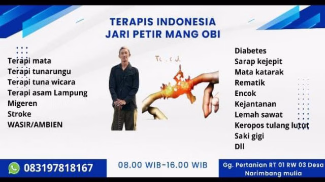 Pengobatan Totok Saraf Mang Obi, Metode Tradisional Yang Jadi Solusi Kesehatan Masyarakat. Pengobatan Totok Saraf Mang Obi, Metode Tradisional Yang Jadi Solusi Kesehatan Masyarakat.