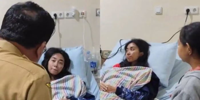 Kakak beradik Putri dan Intan terbaring lemas di rumah sakit setelah 28 hari hanya minum air putih bersama jenazah ibu di Kendal, Jawa Tengah.