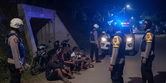 7 Remaja Diduga Hendak Tawuran Diamankan Saat Patroli Malam di Kibin, Kabupaten Serang