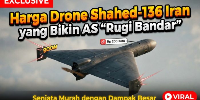 Harga Drone Shahed-136 Iran yang Bikin AS “Rugi Bandar”