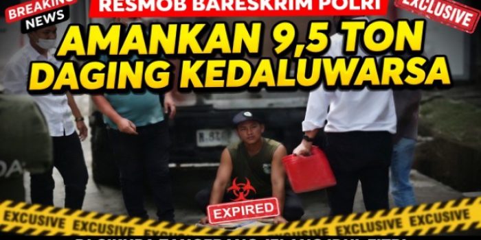 Resmob Bareskrim Polri Amankan 9,5 Ton Daging Kedaluwarsa di Cikupa Tangerang Jelang Idul Fitri