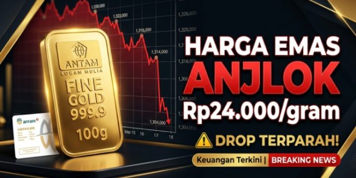 Harga Emas Antam Hari Ini 14 Maret 2026 Turun Rp24.000, Kini Rp2.997.000 per Gram