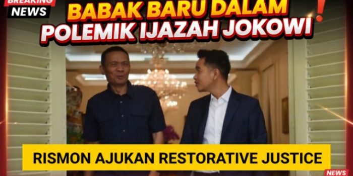 Babak Baru dalam Polemik Ijazah Jokowi: Rismon Ajukan Restorative Justice