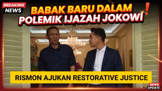 Babak Baru dalam Polemik Ijazah Jokowi: Rismon Ajukan Restorative Justice Babak Baru dalam Polemik Ijazah Jokowi: Rismon Ajukan Restorative Justice