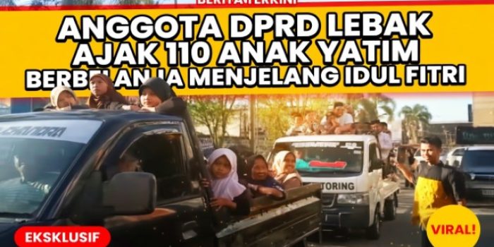 DPRD Lebak Ajak 110 Anak Yatim Berbelanja Menjelang Idul Fitri