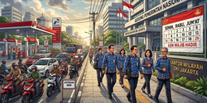 Wacana Baru! ASN Mungkin Hanya Masuk Kantor Senin, Rabu, dan Jumat untuk Hemat BBM Nasional
