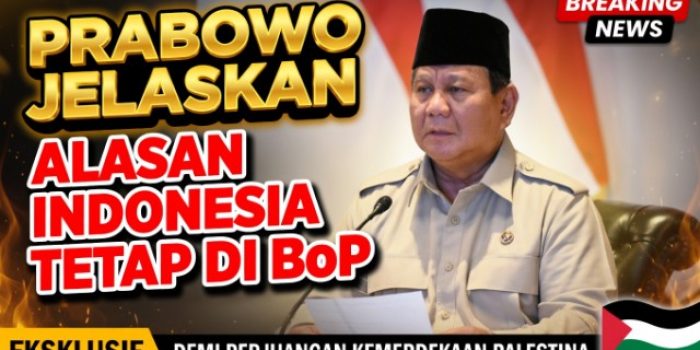 Prabowo Jelaskan Alasan Indonesia Tetap di BoP Demi Perjuangan Kemerdekaan Palestina