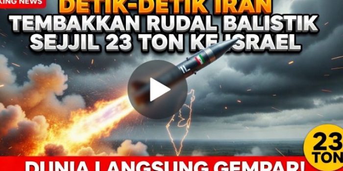 Detik-Detik Iran Tembakkan Rudal Balistik Sejjil 23 Ton ke Israel, Dunia Langsung Gempar!