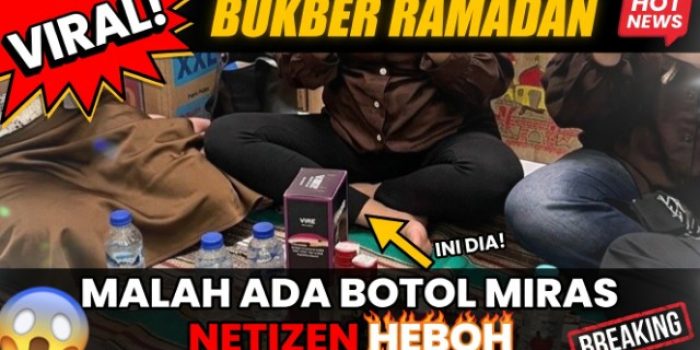 Viral! Bukber Ramadan Malah Ada Botol Miras, Netizen Heboh