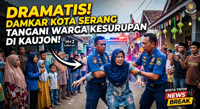 Damkar Kota Serang Bantu Tangani Warga Kesurupan di Kaujon Tengah pada H+2 Lebaran