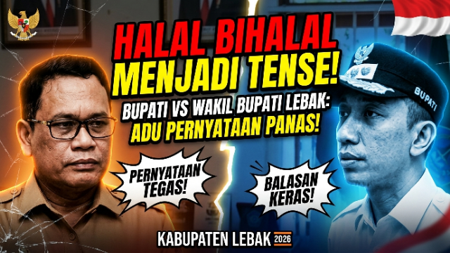 Halal Bihalal Pemkab Lebak 2026 Diwarnai Ketegangan, Bupati dan Wakil Bupati Terlibat Adu Pernyataan Halal Bihalal Pemkab Lebak 2026 Diwarnai Ketegangan, Bupati dan Wakil Bupati Terlibat Adu Pernyataan