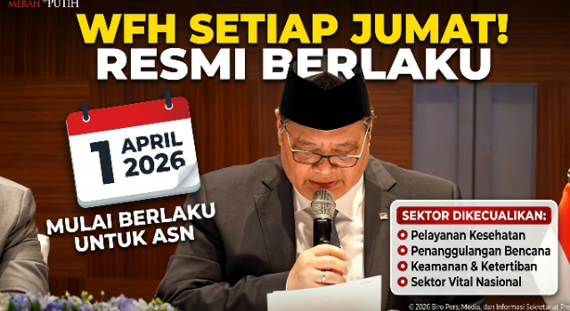 Kebijakan WFH ASN Setiap Jumat Resmi Berlaku Mulai 1 April 2026, Ini Sektor yang Dikecualikan