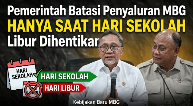 Pemerintah Batasi Penyaluran MBG Hanya Saat Hari Sekolah, Libur Dihentikan