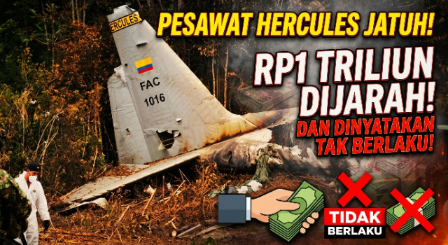 Pesawat Hercules C-130 Jatuh di Bolivia, Uang Rp1 Triliun Dijarah Warga dan Dinyatakan Tak Berlaku