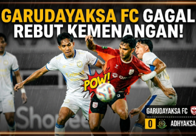 Garudayaksa FC Gagal Rebut Kemenangan, Ditahan Imbang Adhyaksa FC 0-0