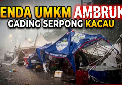 Tenda UMKM Ambruk Diterjang Hujan dan Angin Kencang di Pesta Budaya Rakyat Gading Serpong Tenda UMKM Ambruk Diterjang Hujan dan Angin Kencang di Pesta Budaya Rakyat Gading Serpong