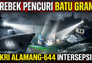 KRI Alamang-644 Gagalkan Aksi Pencurian Batu Granit di Perairan Karimun KRI Alamang-644 Gagalkan Aksi Pencurian Batu Granit di Perairan Karimun