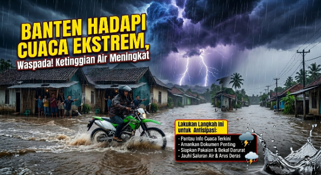 Banten Hadapi Cuaca Ekstrem, Lakukan Langkah Ini untuk Antisipasi