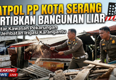 Satpol PP Kota Serang Tertibkan Bangunan Liar di Pekarungan dan Sekitar Jembatan Irigasi Karangantu Satpol PP Kota Serang Tertibkan Bangunan Liar di Pekarungan dan Sekitar Jembatan Irigasi Karangantu