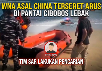 WNA Asal China Terseret Arus di Pantai Cibobos Lebak, Tim SAR Lakukan Pencarian