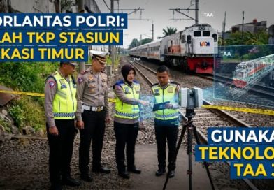 Korlantas Polri Lakukan Olah TKP Kecelakaan Kereta di Stasiun Bekasi Timur, Gunakan Teknologi TAA 3D Korlantas Polri Lakukan Olah TKP Kecelakaan Kereta di Stasiun Bekasi Timur, Gunakan Teknologi TAA 3D