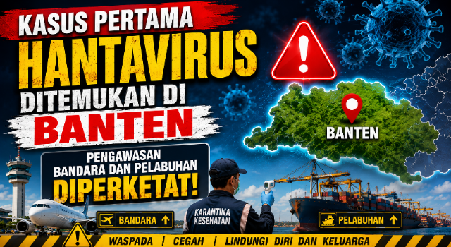 Kasus Pertama Hantavirus Ditemukan di Banten, Pengawasan Bandara dan Pelabuhan Diperketat