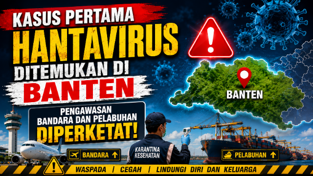 Kasus Pertama Hantavirus Ditemukan di Banten, Pengawasan Bandara dan Pelabuhan Diperketat Kasus Pertama Hantavirus Ditemukan di Banten, Pengawasan Bandara dan Pelabuhan Diperketat