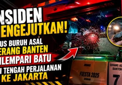 Insiden Pelemparan Bus Rombongan Buruh Asal Serang Banten Saat Menuju Aksi May Day di Jakarta Insiden Pelemparan Bus Rombongan Buruh Asal Serang Banten Saat Menuju Aksi May Day di Jakarta