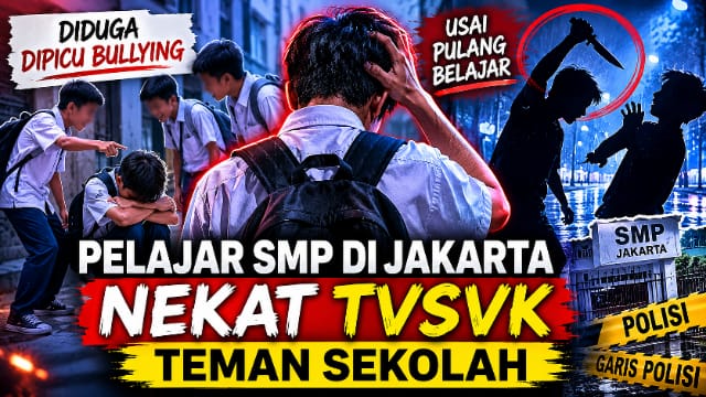 Diduga Dipicu Bullying, Siswa SMP di Jakarta Nekat Tusuk Teman Sekolah Usai Pulang Sekolah Diduga Dipicu Bullying, Siswa SMP di Jakarta Nekat Tusuk Teman Sekolah Usai Pulang Sekolah