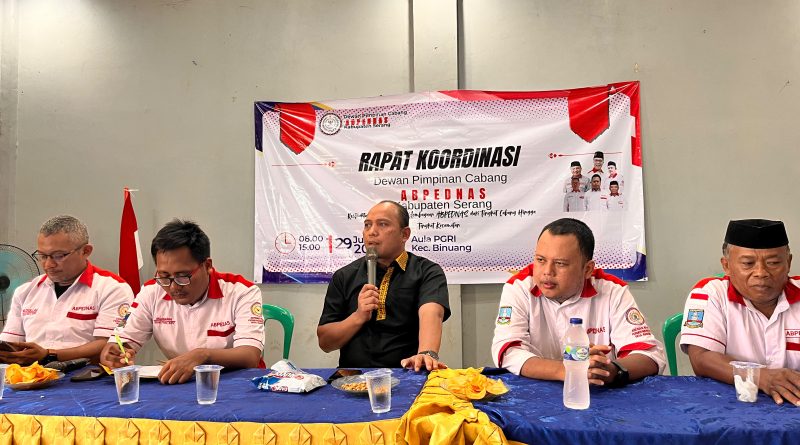 DPC ABPEDNAS Kabupaten Serang Gelar Rapat Koordinasi, Bahas Restrukturisasi Pengurus dan Penguatan Keanggotaan DPC ABPEDNAS Kabupaten Serang Gelar Rapat Koordinasi, Bahas Restrukturisasi Pengurus dan Penguatan Keanggotaan