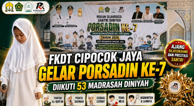 FKDT Cipocok Jaya Gelar Porsadin ke-7, Diikuti 53 Madrasah Diniyah